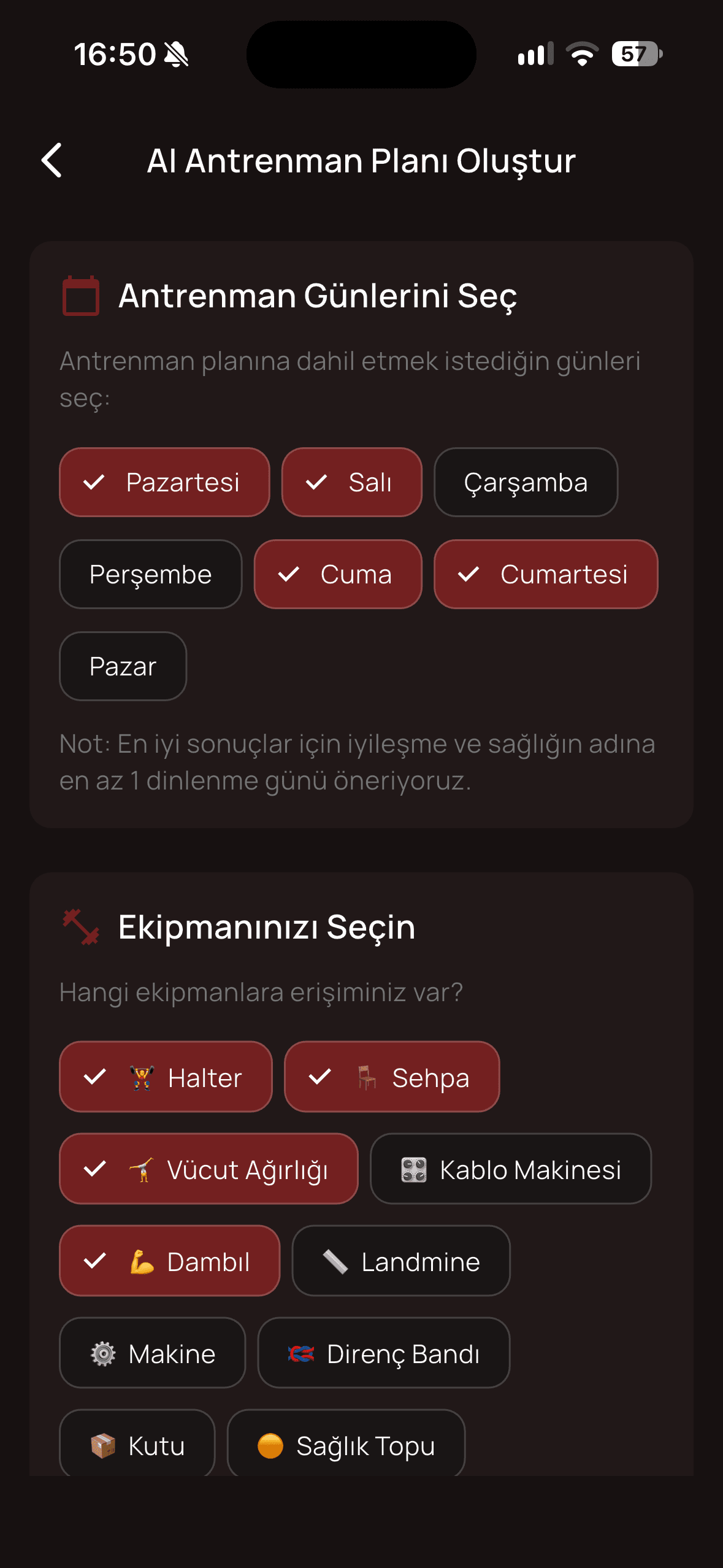 Yapay zekâ antrenman planları